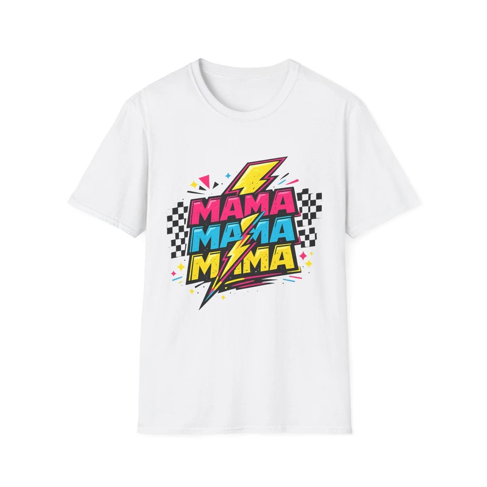 Mama Lightning Graphic T-Shirt — Retro Pop Art Mom Tee