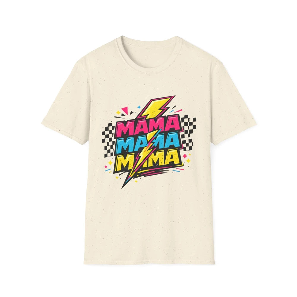 Mama Lightning Graphic T-Shirt — Retro Pop Art Mom Tee